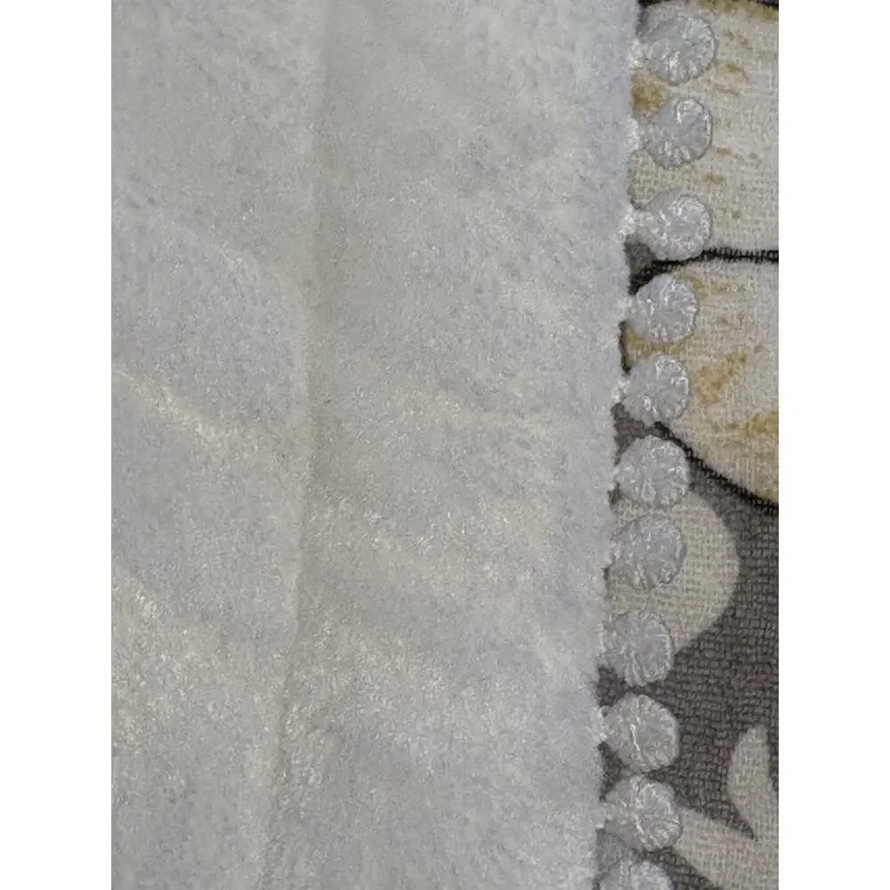 William Morris & Co Strawberry Thief Throw Blanket Cotton Gauze Fleece Grey NWT